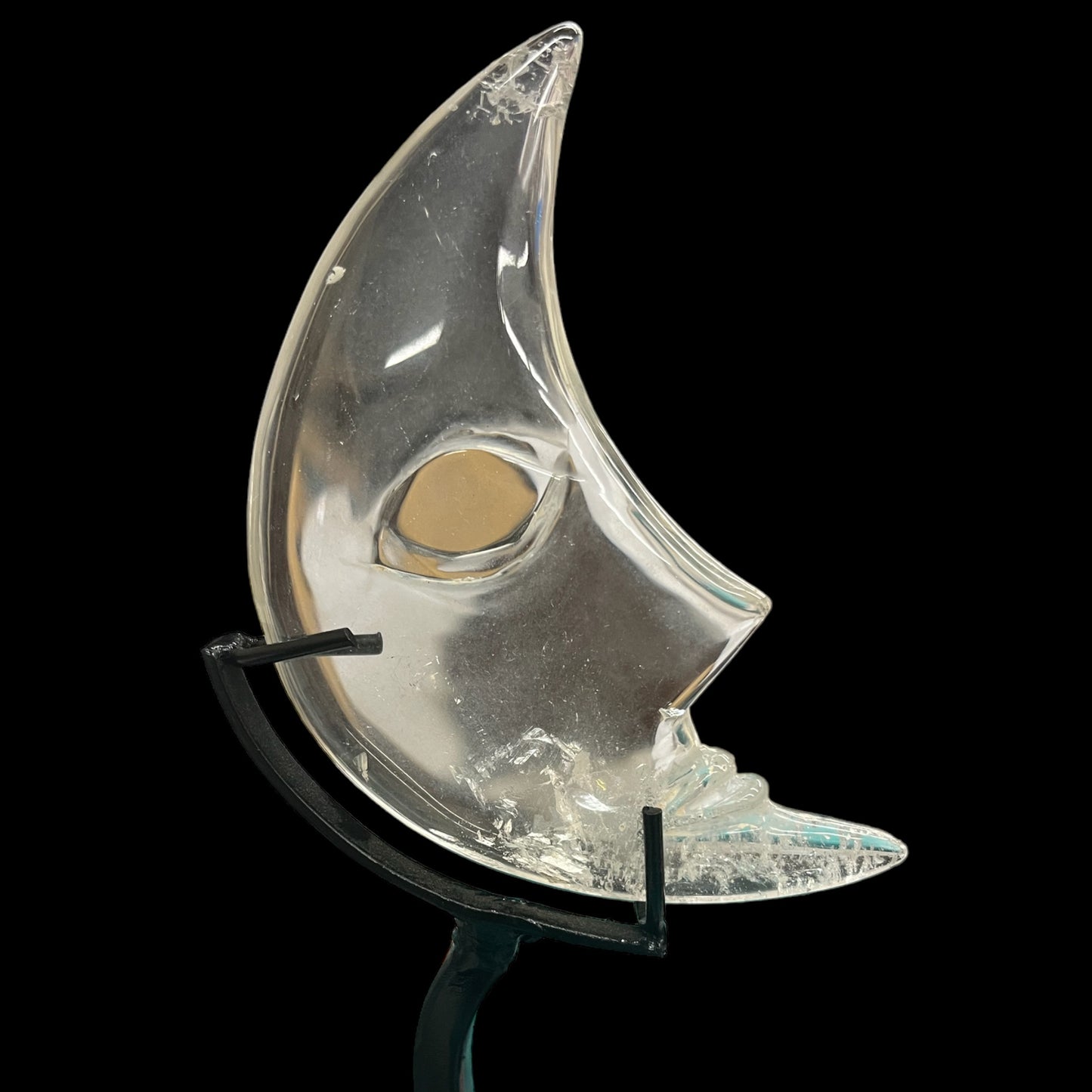 Quartz Moon on Stand