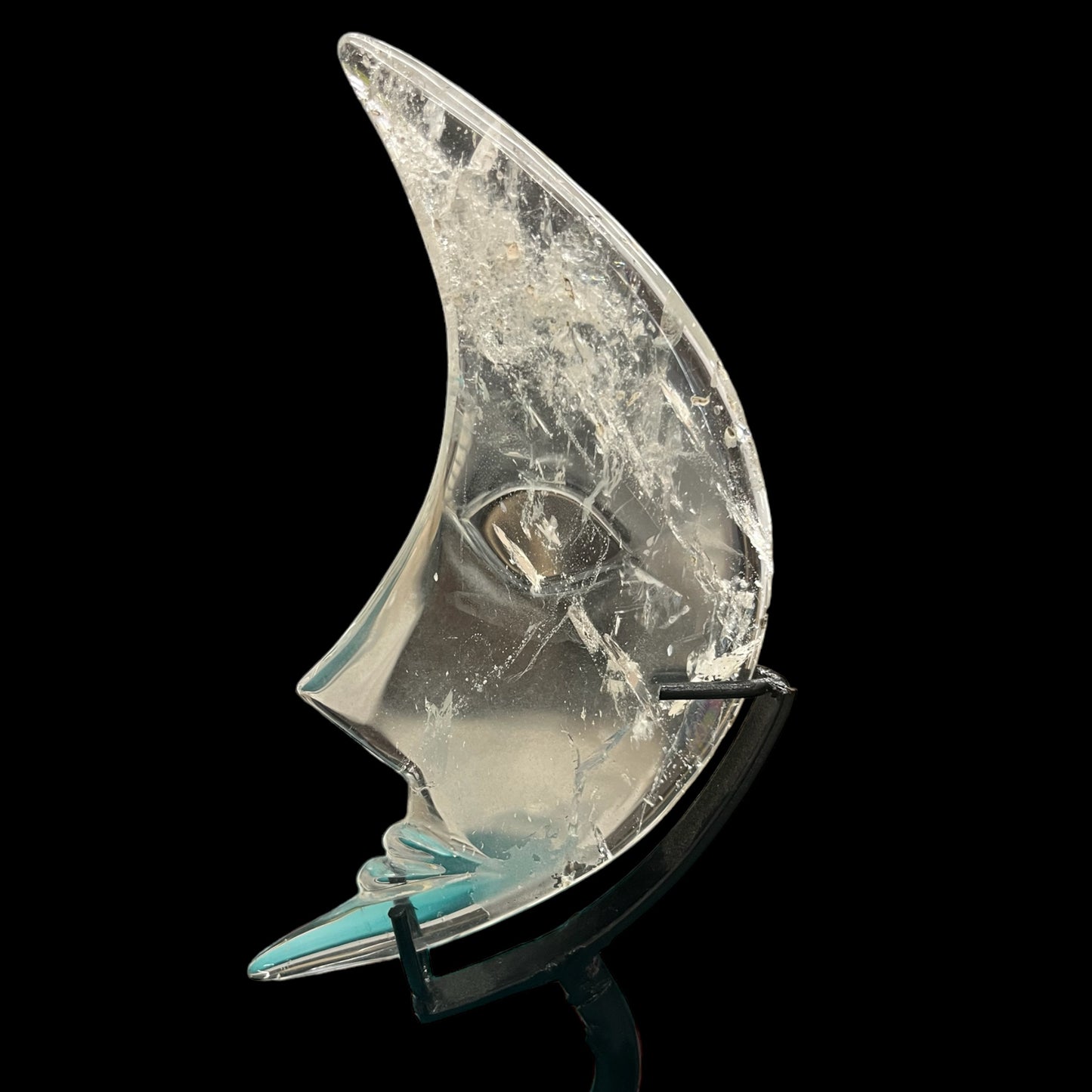 Quartz Moon on Stand