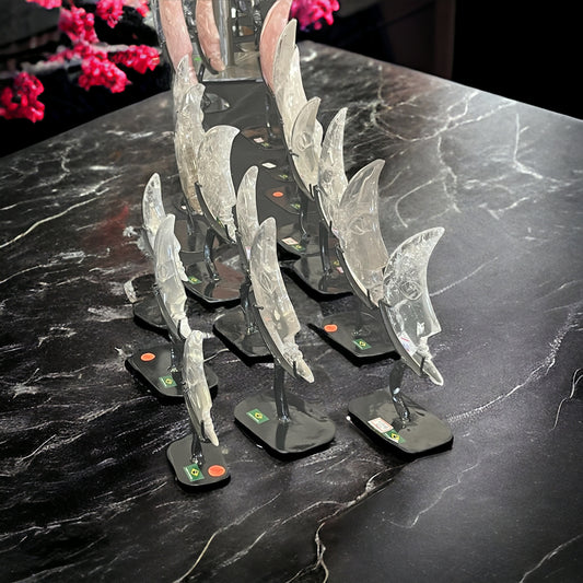 Quartz Moon on Stand