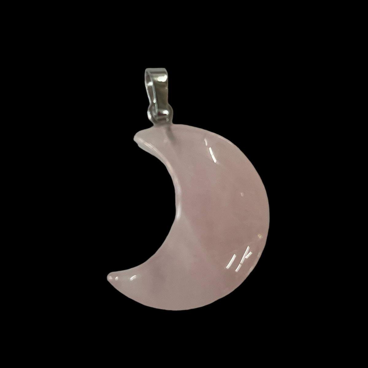 Moon Rose Quartz Pendant – All Things Arkansas