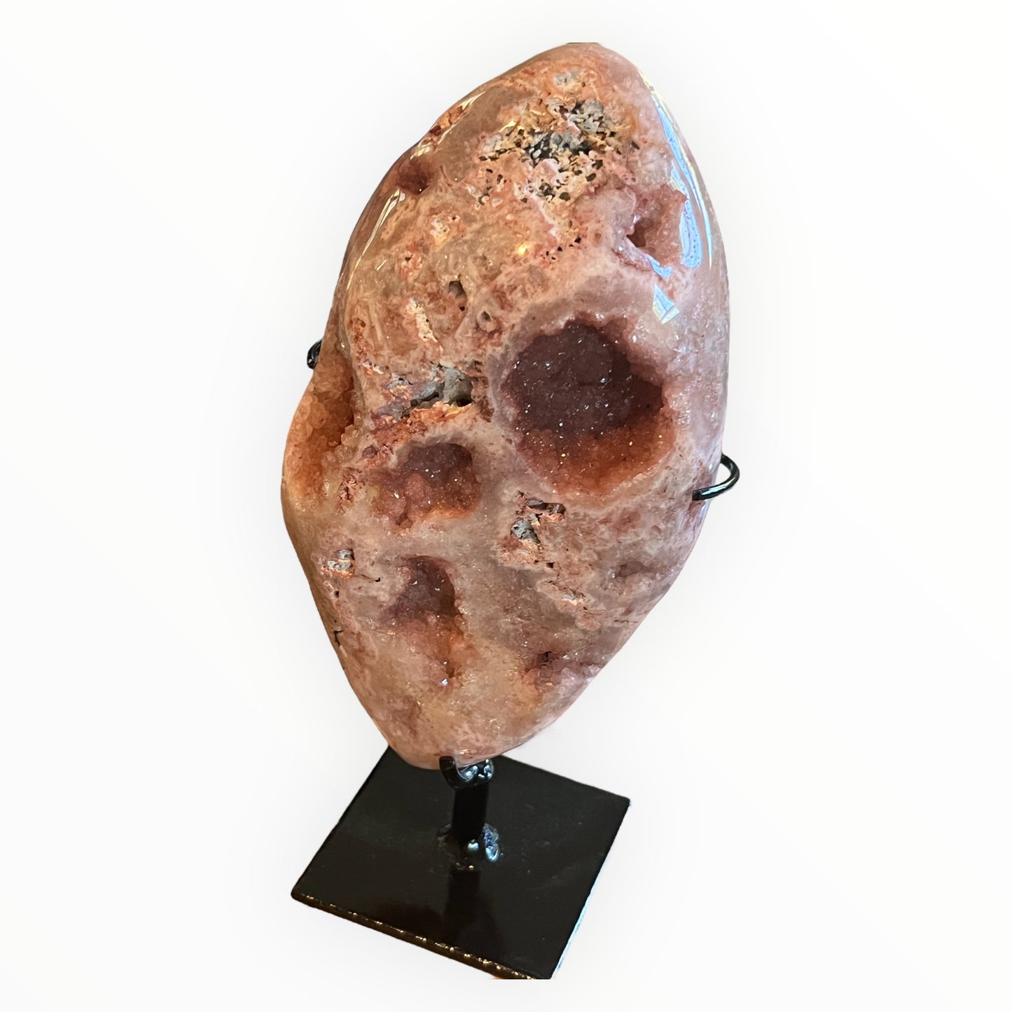 Pink Amethyst on Stand