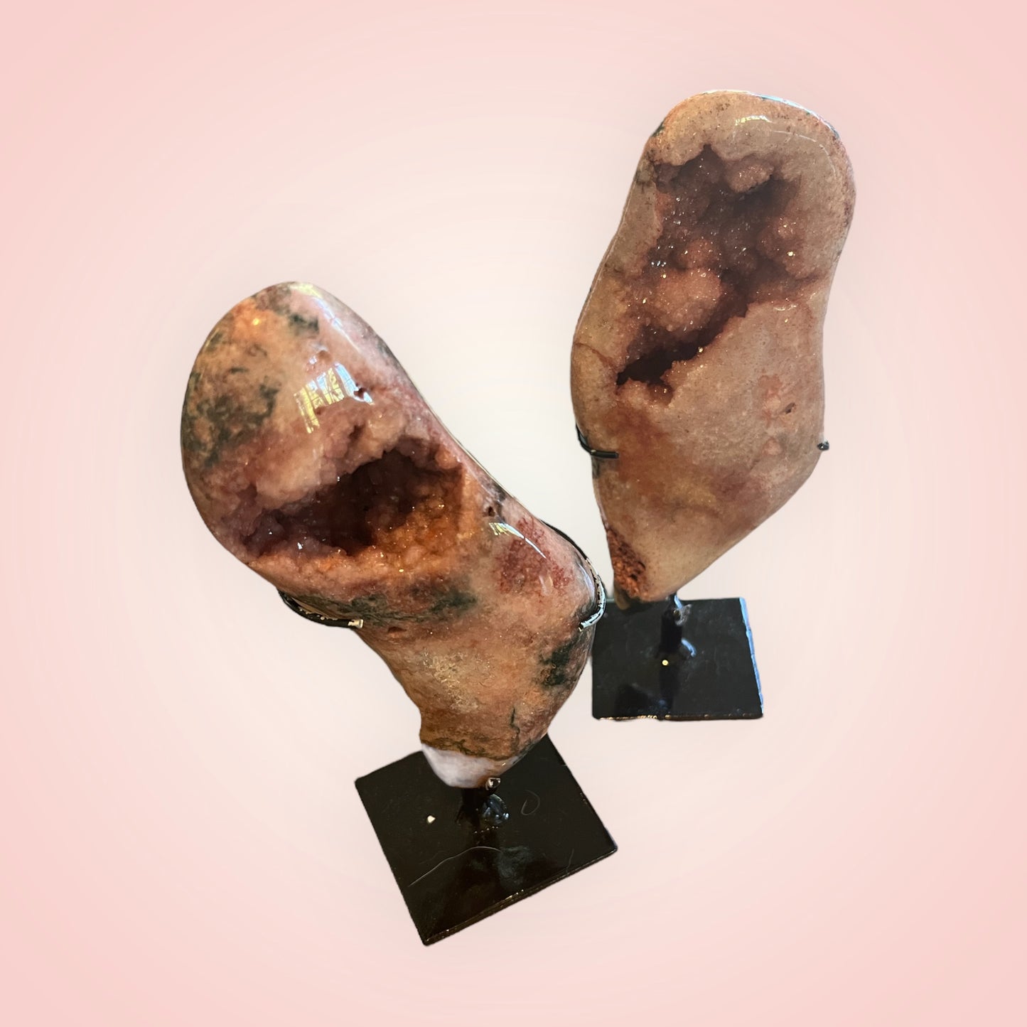 Pink Amethyst on Stand