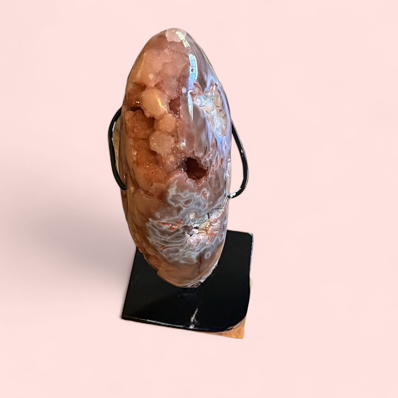 Pink Amethyst on Stand