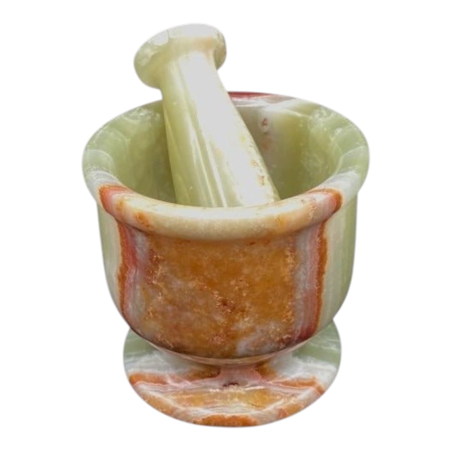 Onyx mortar and pestle