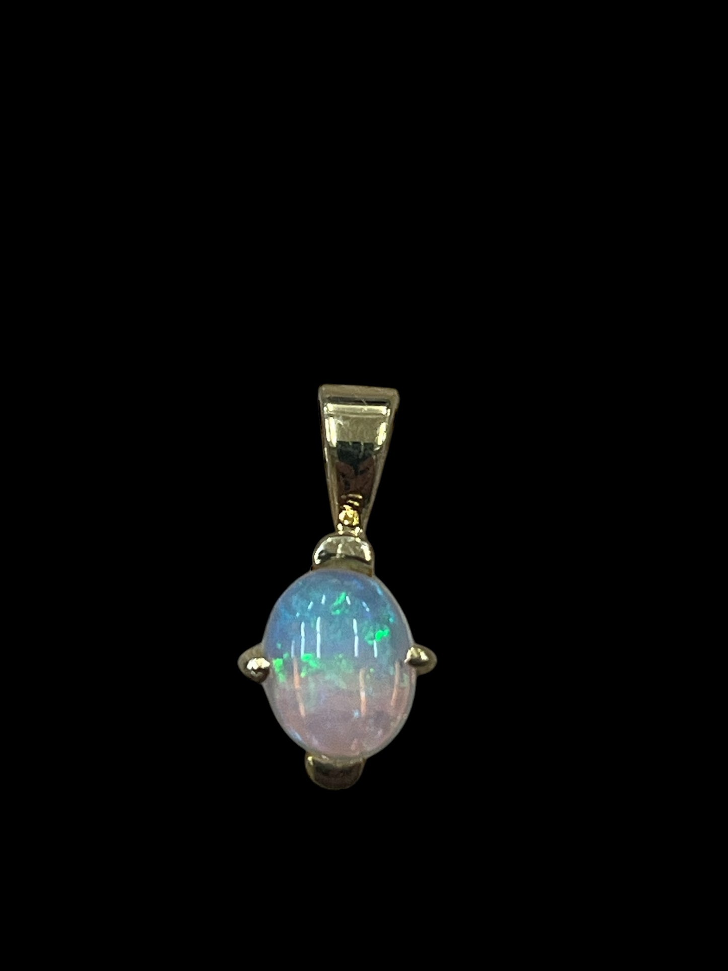 Ethiopian Opal Pendant, Sterling