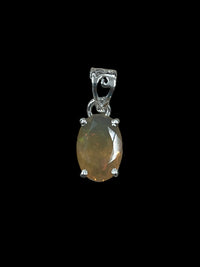 Ethiopian Opal Pendant, Sterling