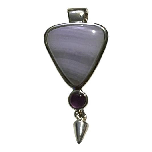 Holly Blue Agate Pendant