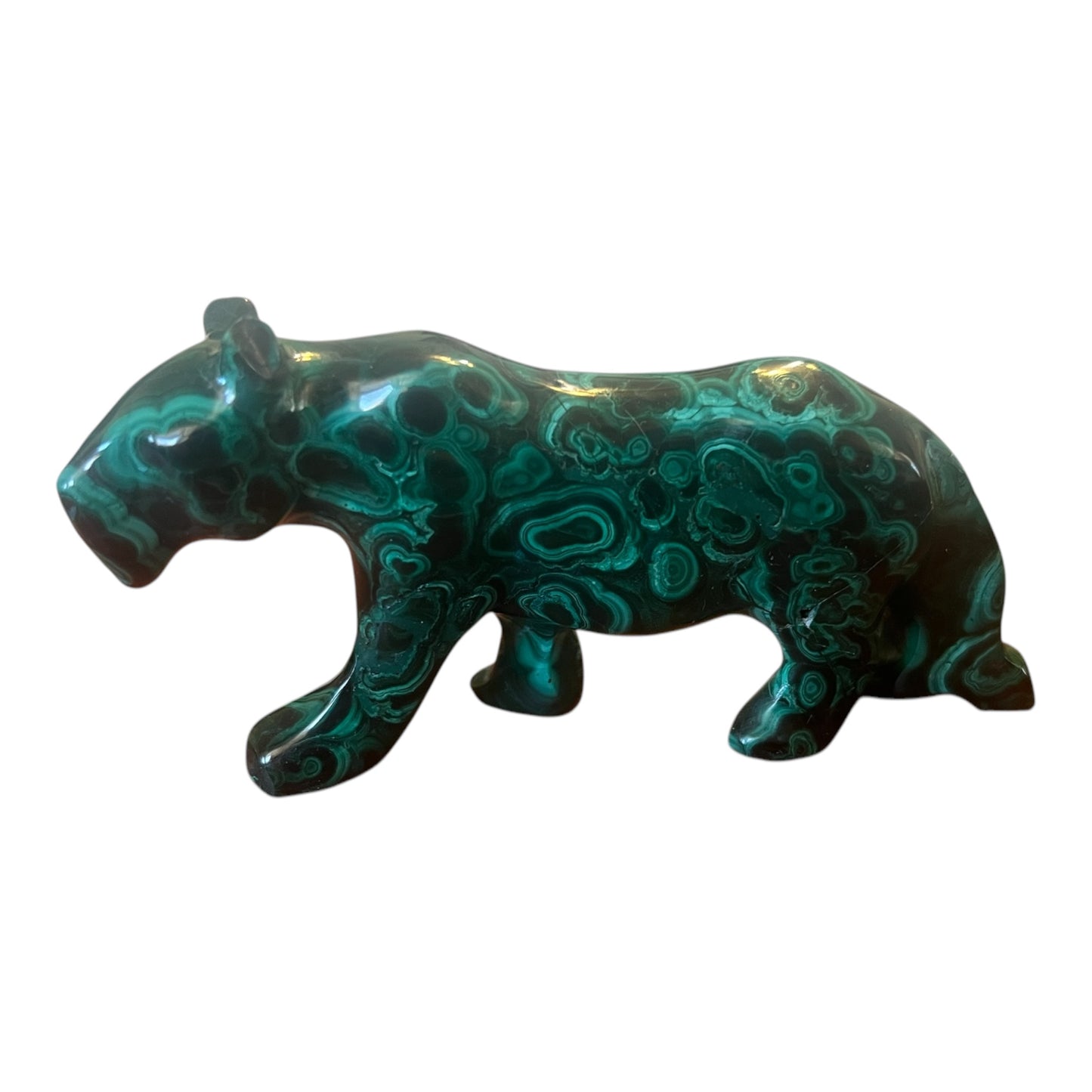 Carved Malachite Animal