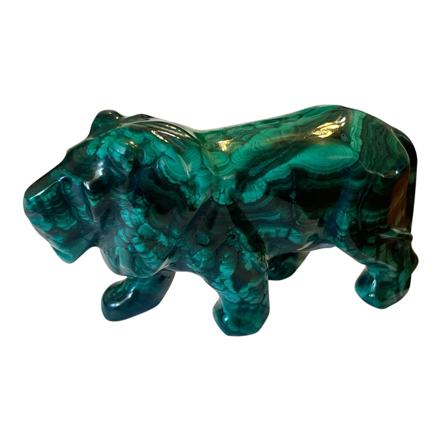 Carved Malachite Animal