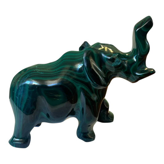 Hand-Carved Malachite Animals