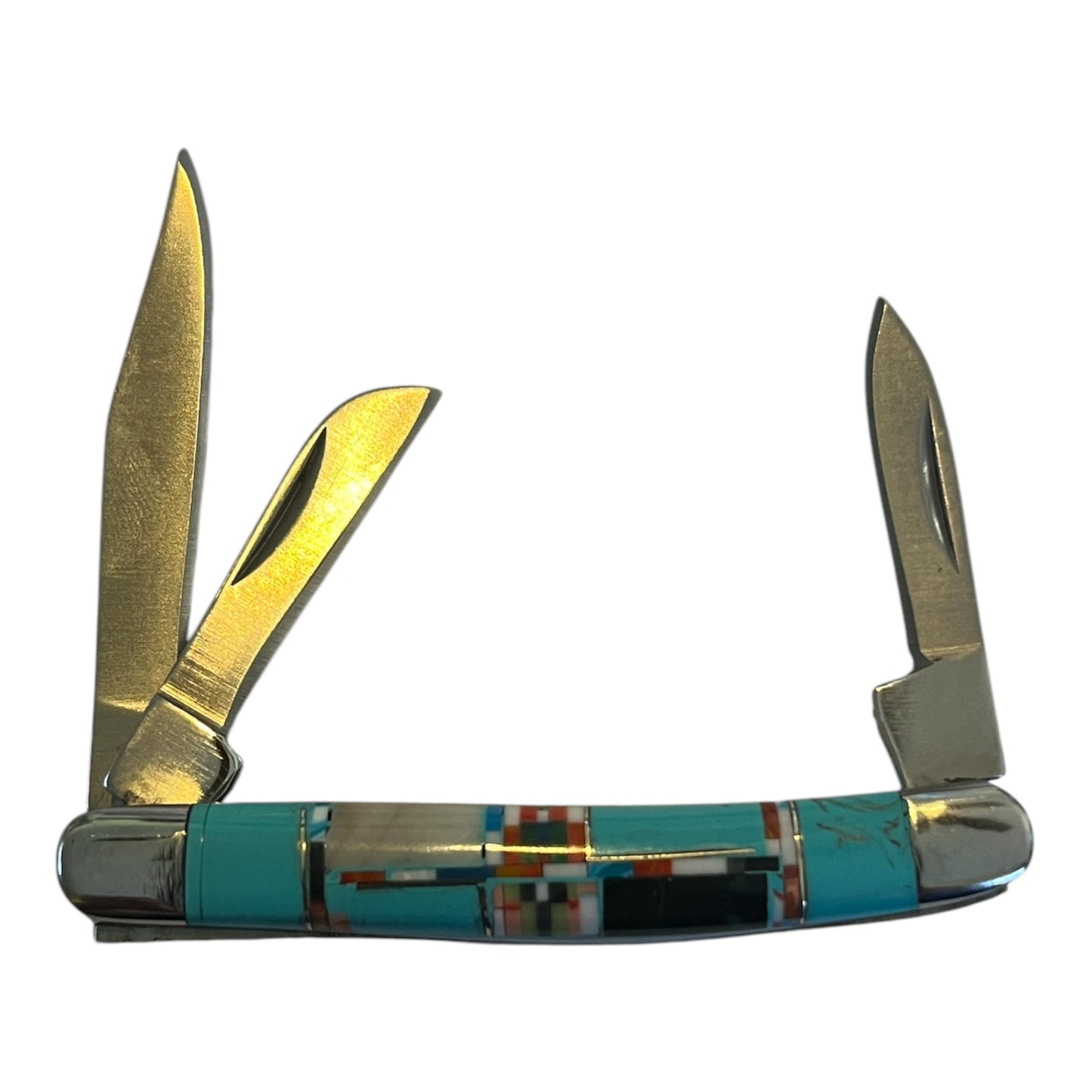 Silver Star Turquoise Knife