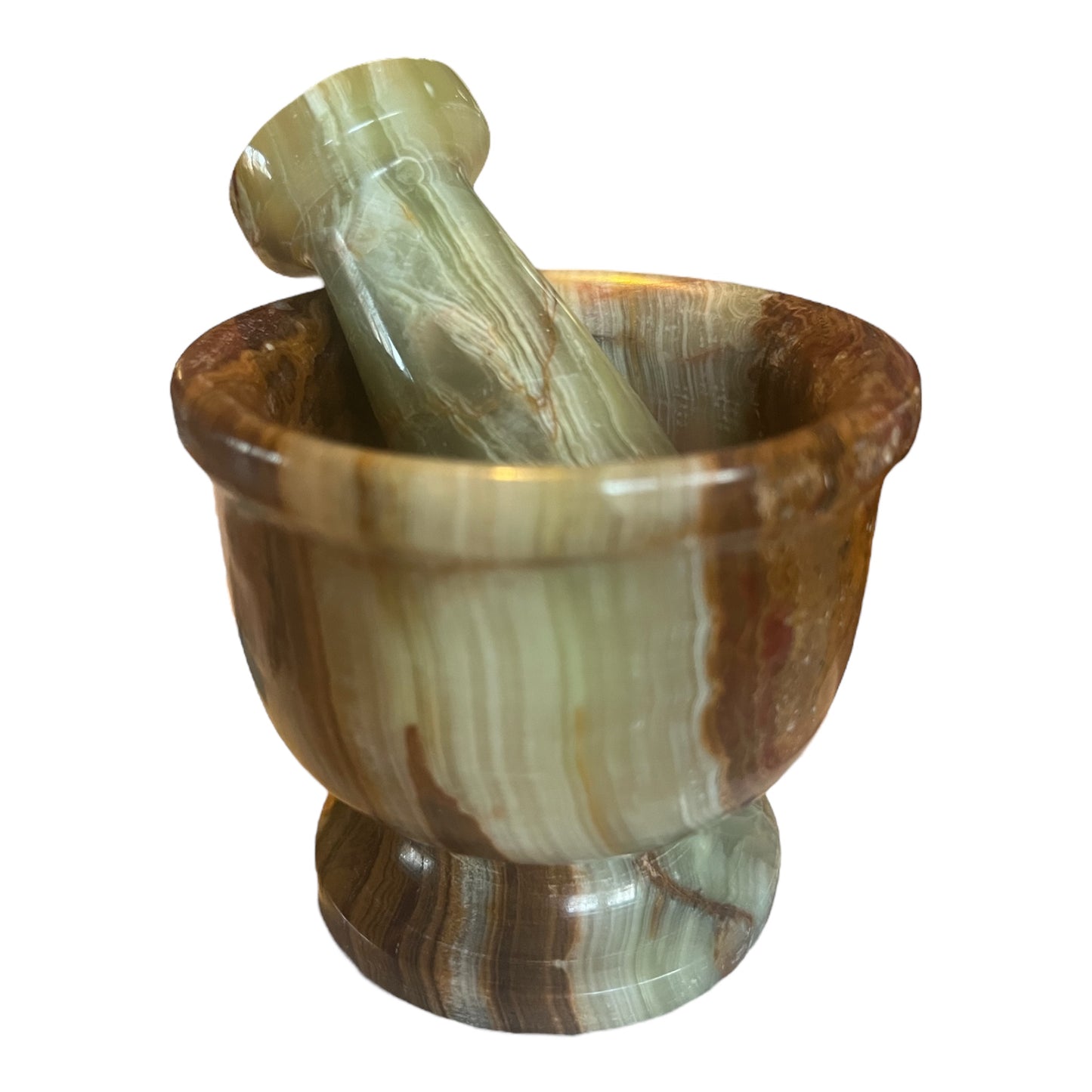 Onyx mortar and pestle