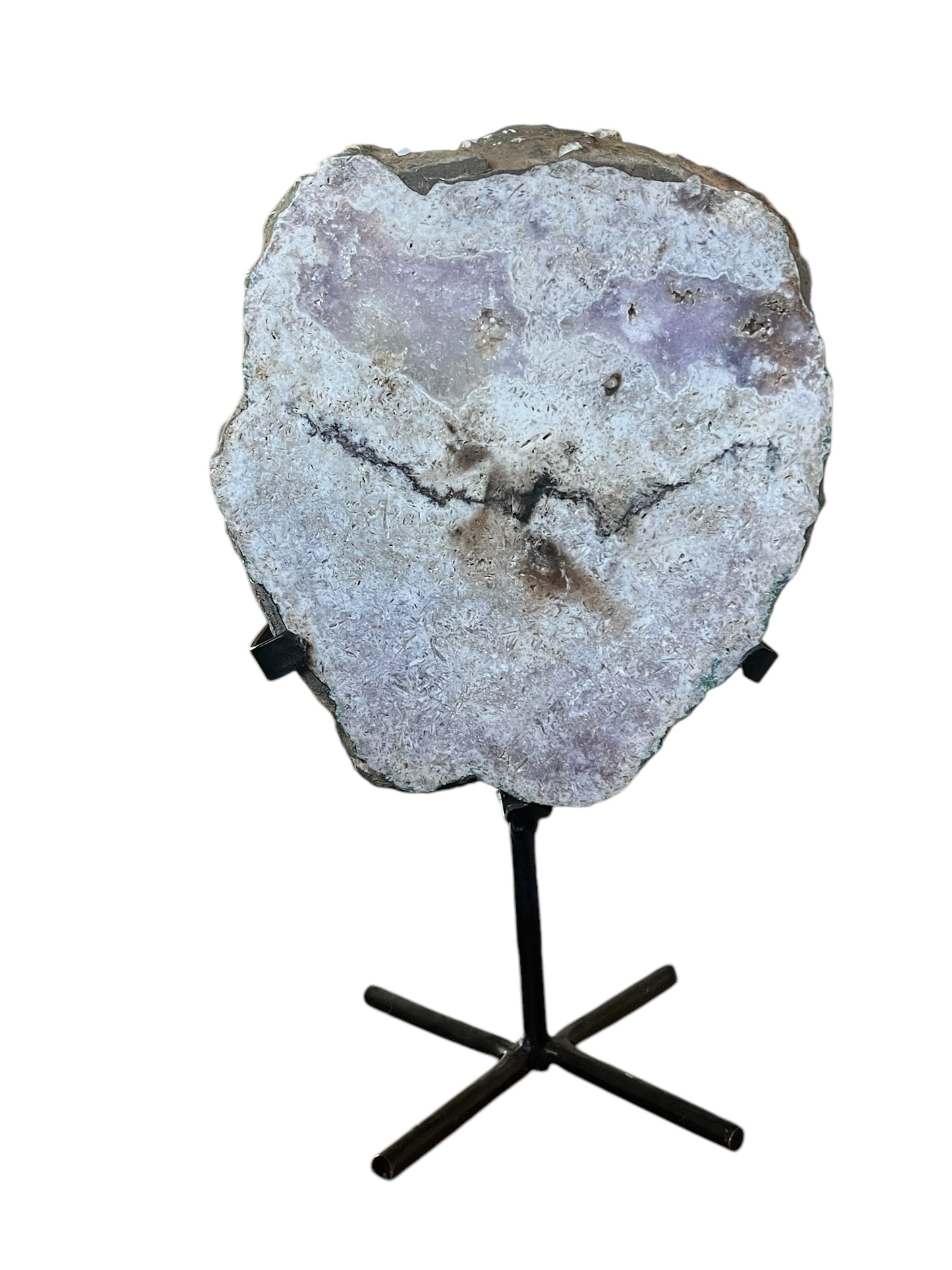 Pink Amethyst on Stand