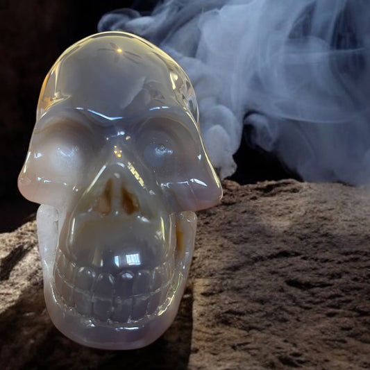 5 inch agate skull