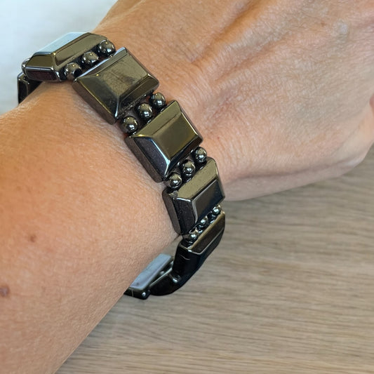 Thick Hematite Bracelet