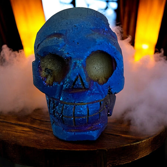 Druzy Titanium Skull