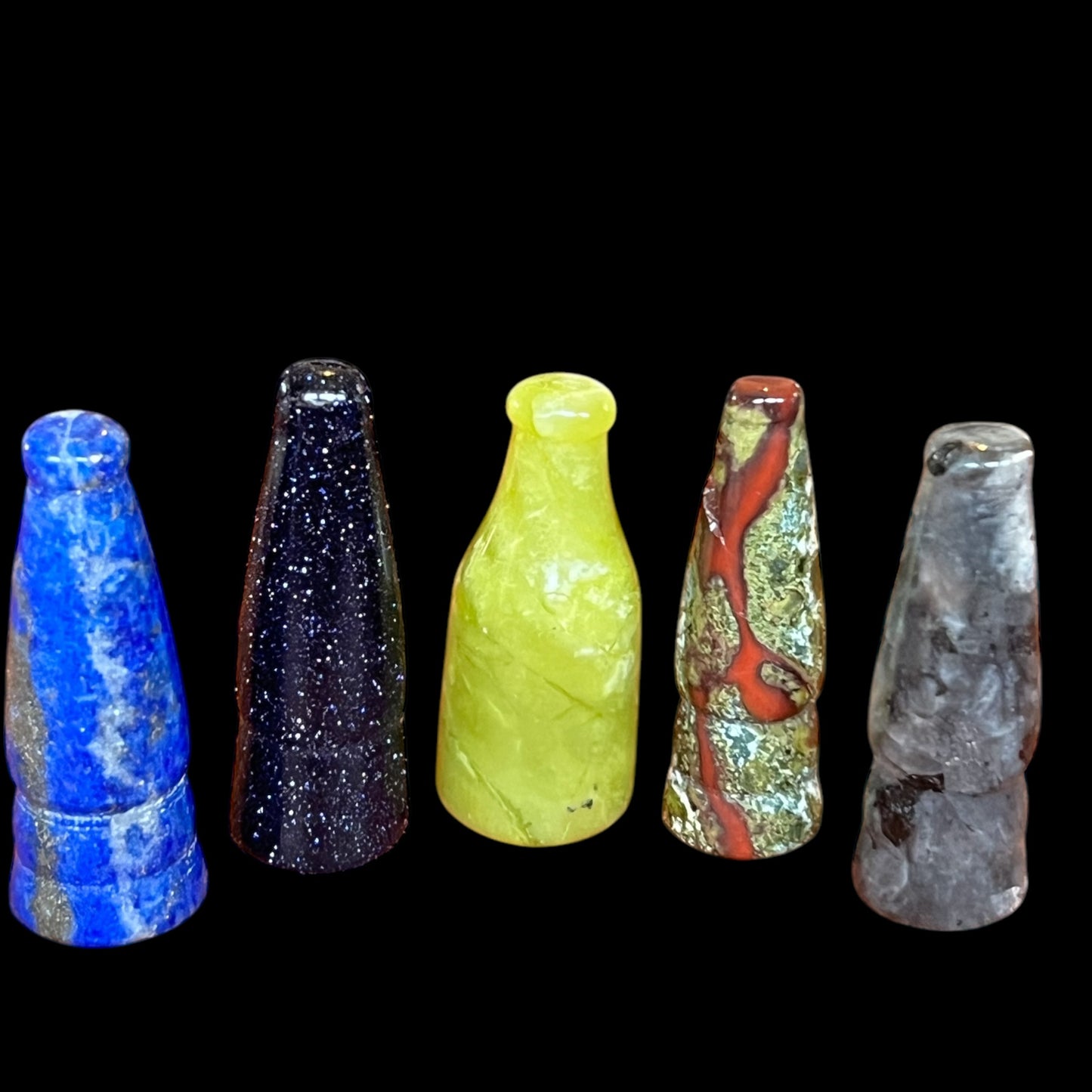 Carved Mineral Soda Bottle