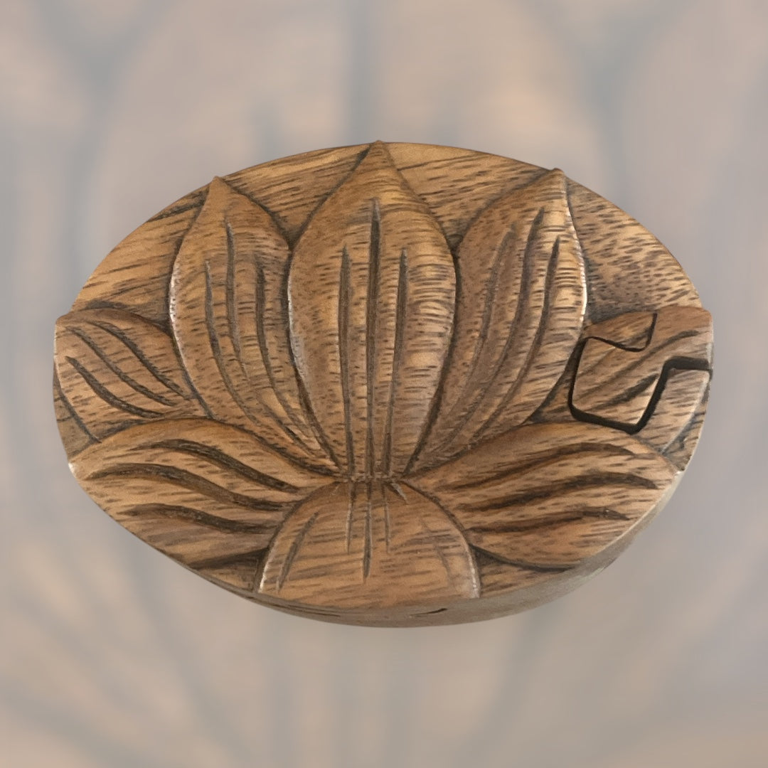 Carved Wood Puzzle Box