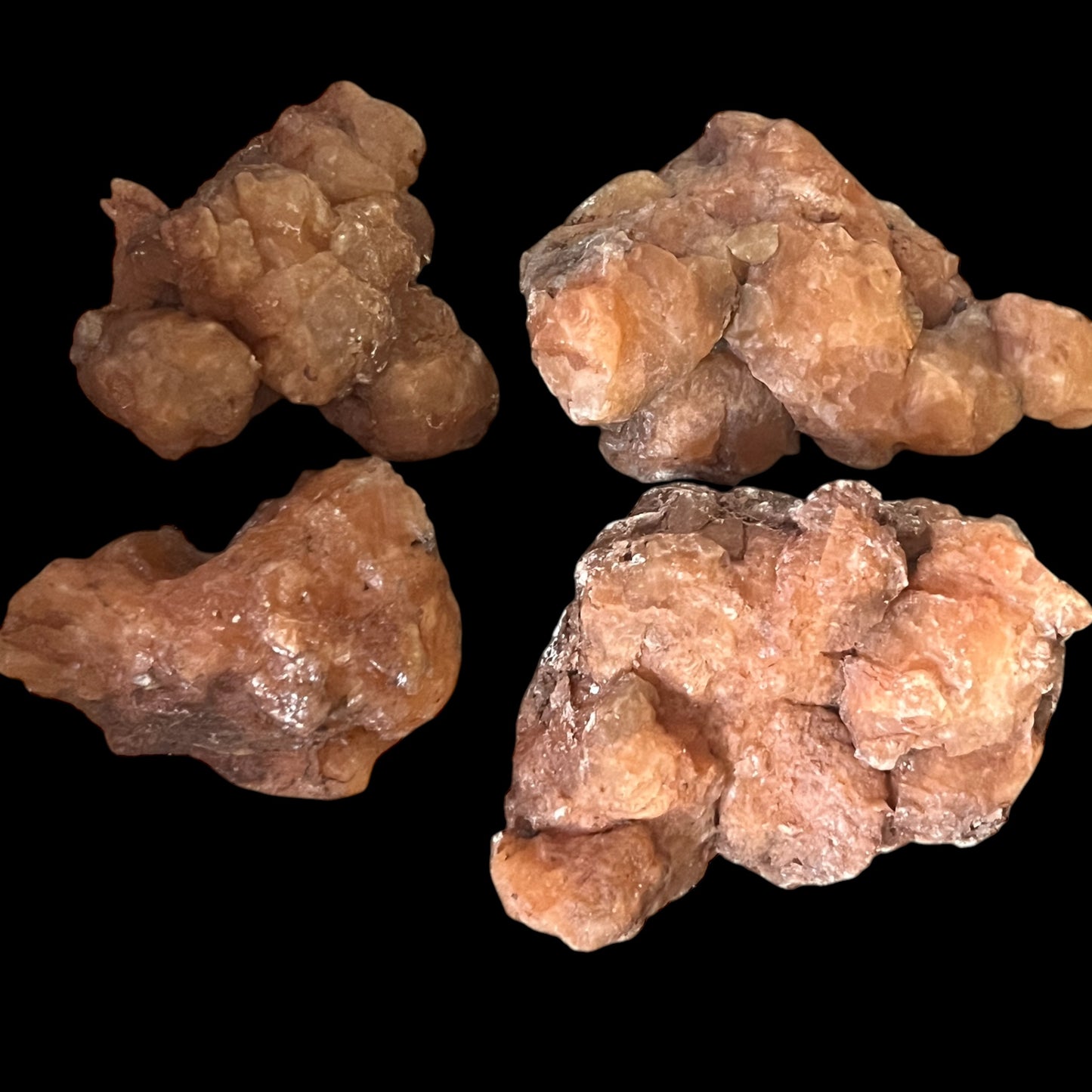 Orange Red Selenite Crystal