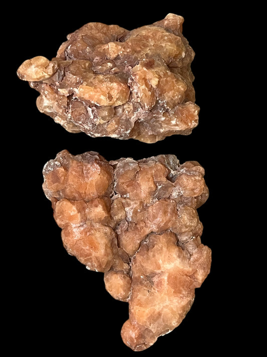 Orange Red Selenite Crystal