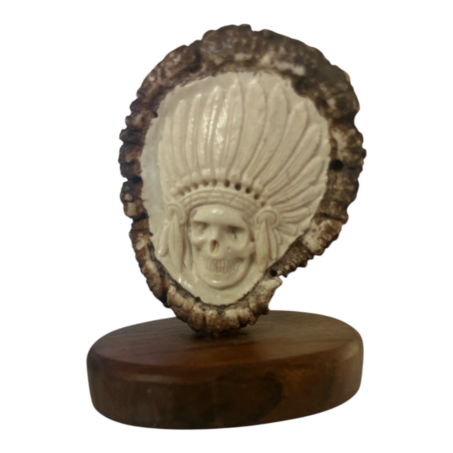 Two-sided Antler Button Sculpture