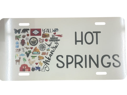Hot Springs, Arkansas License Plate