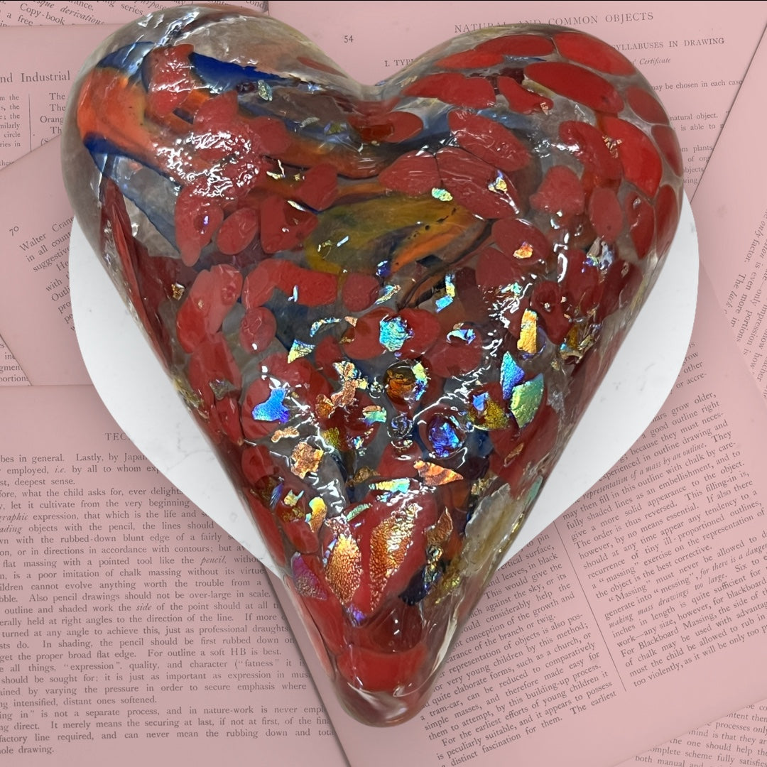 Heart Blown Glass