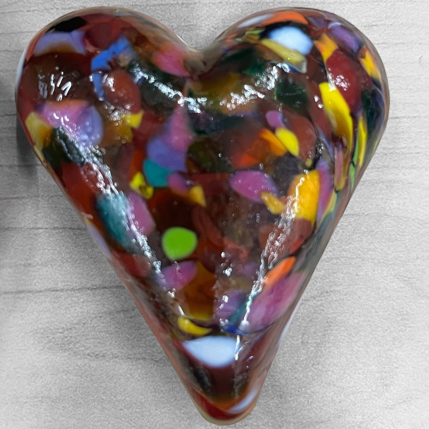 Heart Blown Glass