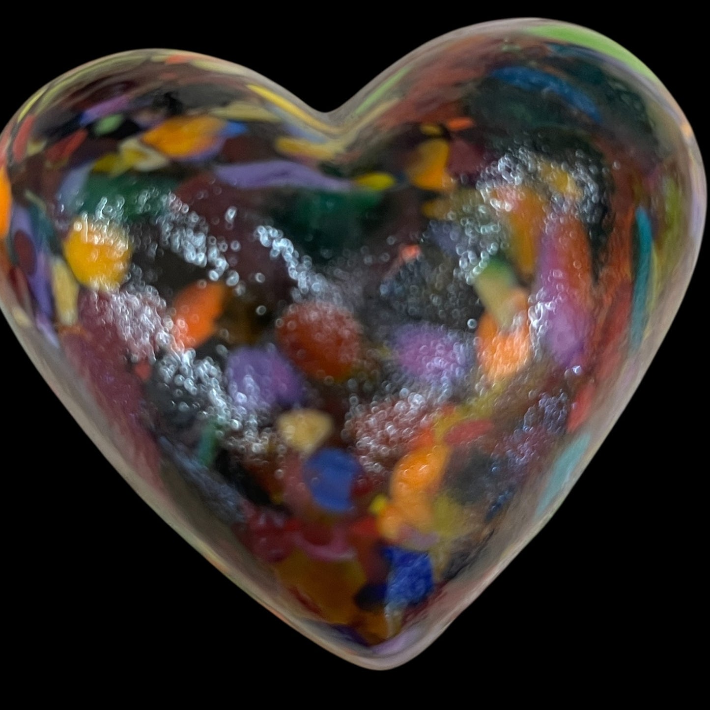 Heart Blown Glass