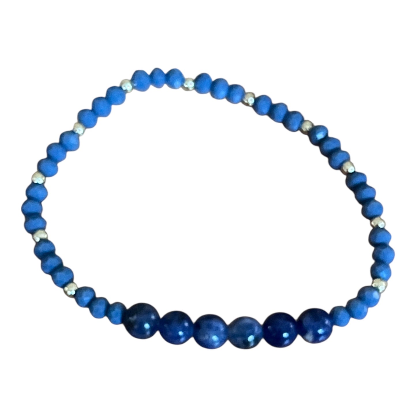 Natural Stone Bead Bracelets | Faceted 4mm & Polished 6mm Gemstones