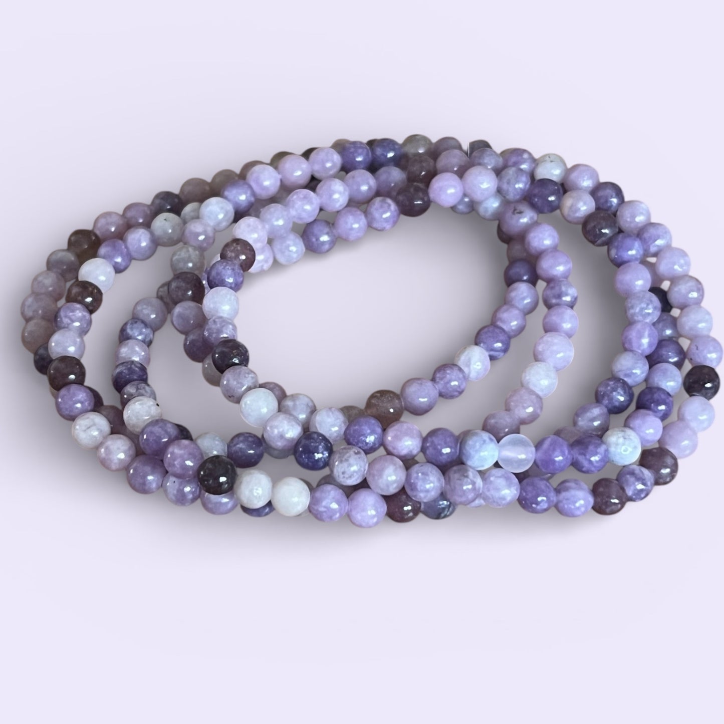 4mm Mineral Bead Bracelets | Stackable Natural Stone