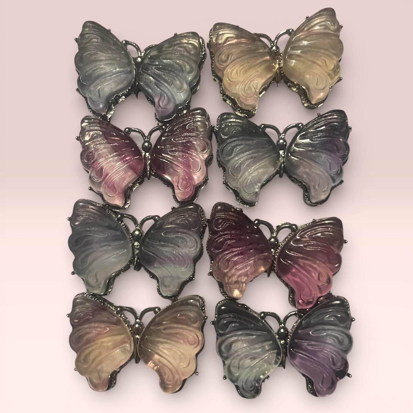 Butterfly Wing Pendants | Real Butterfly or Fluorite Carved