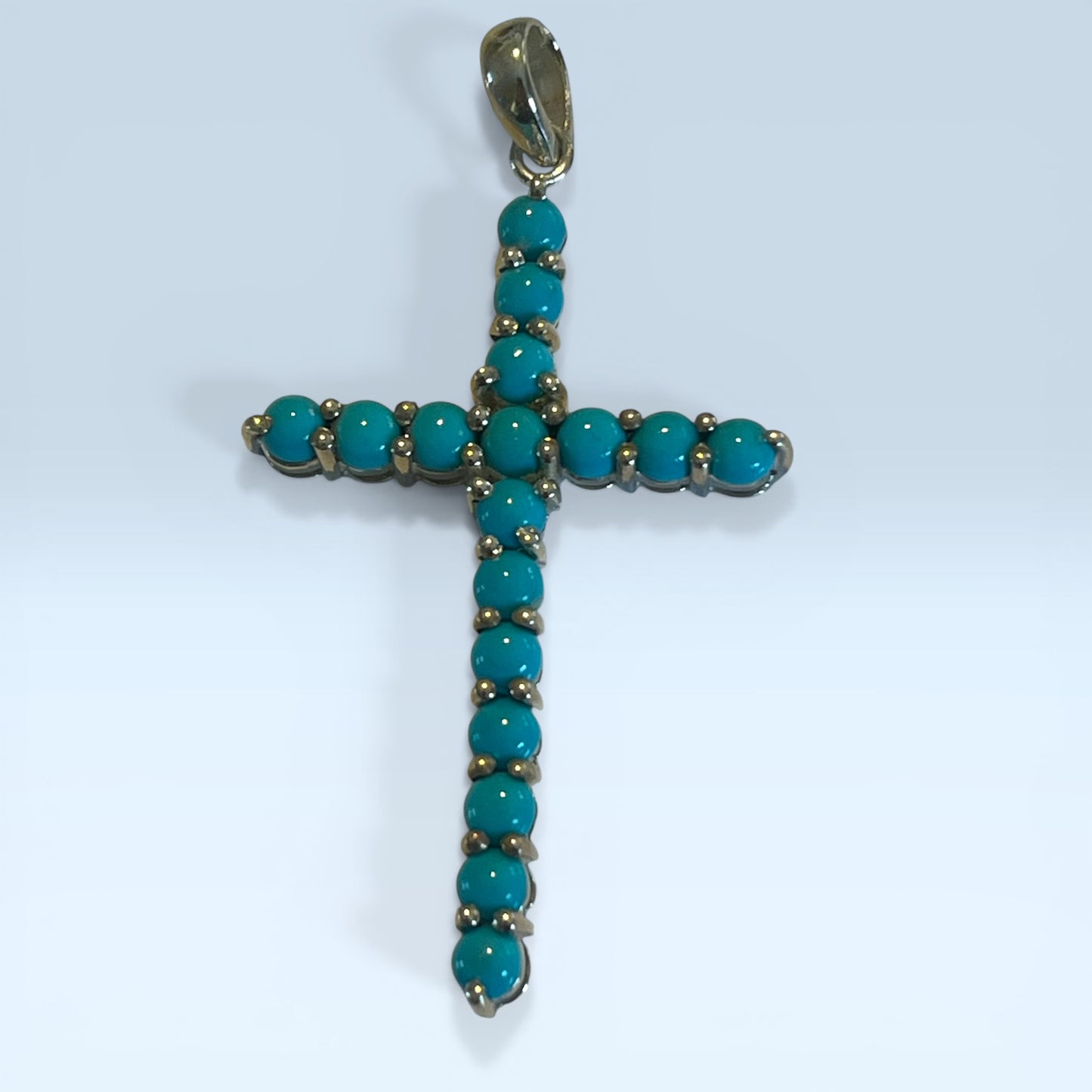 Amethyst, Labradorite,  Mystic Topaz, or Turquoise Cross Pendant
