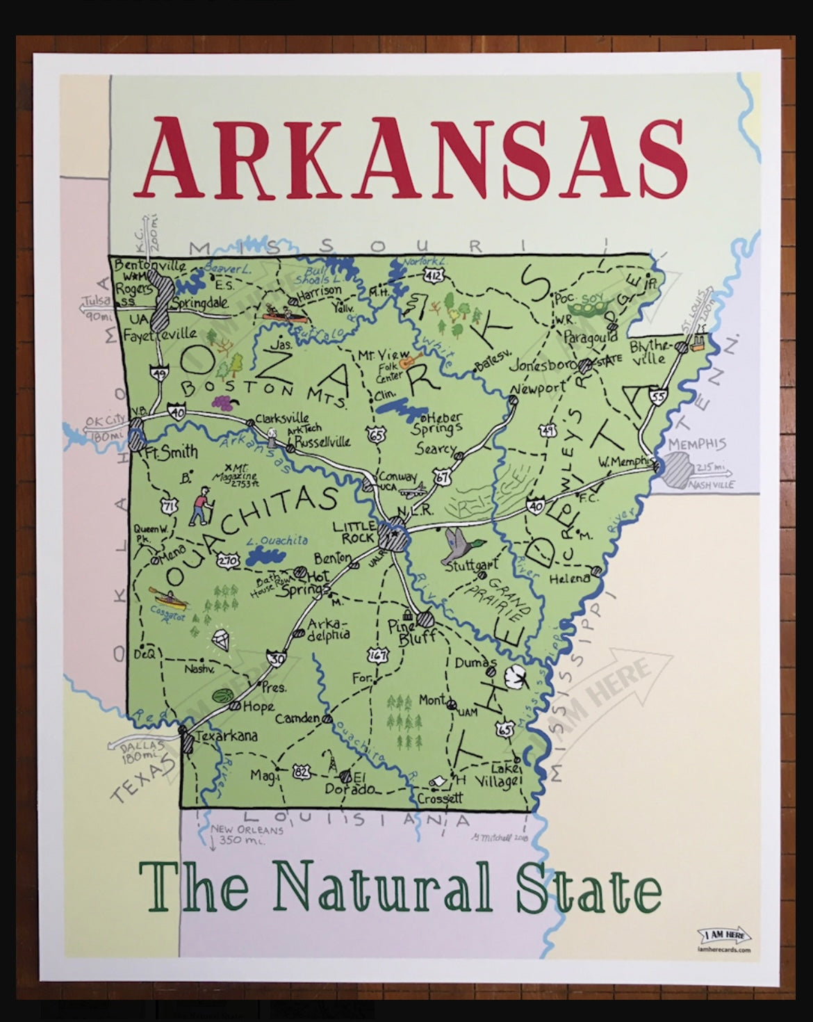 Arkansas Greeting Card