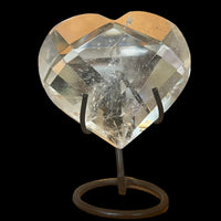 Faceted Quartz Heart