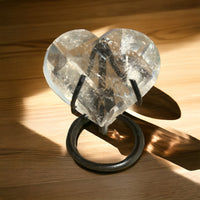 Faceted Quartz Heart