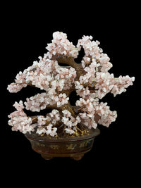 Bonsai Tree 1251 stones, rose quartz