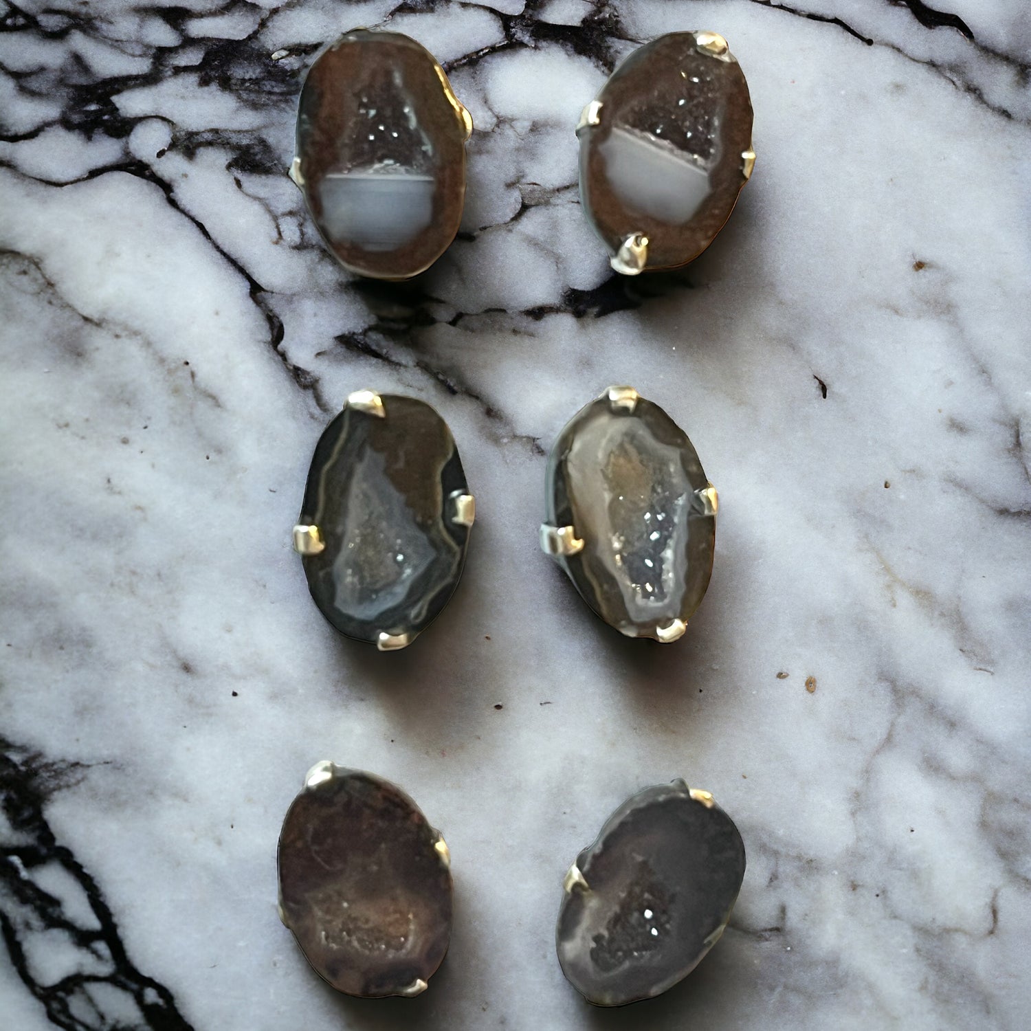 Tobasco Geode Earring