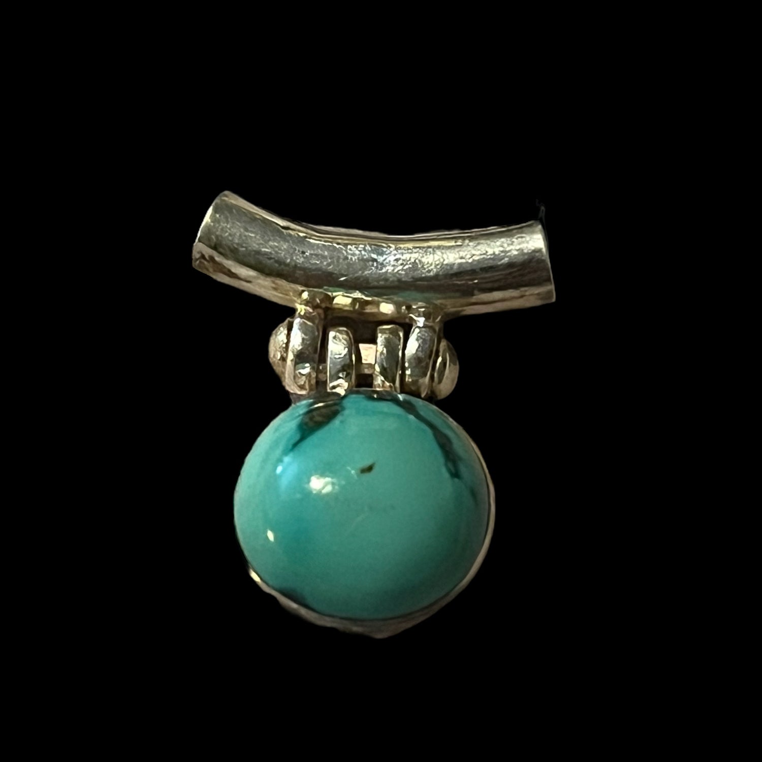 Turquoise and Silver Pendant