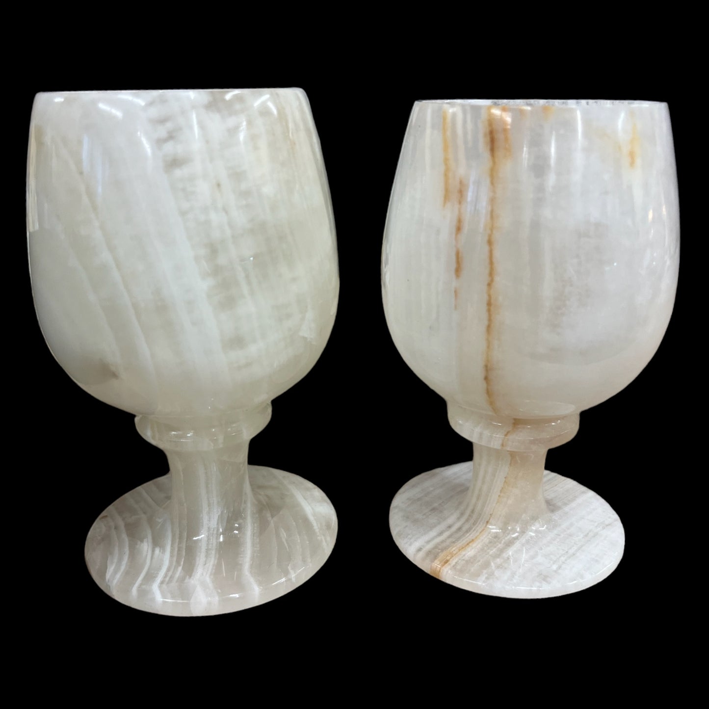 Onyx Wine Glass Set, Lined Box