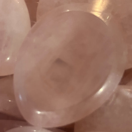 Rose Quartz Worry Stone Heart
