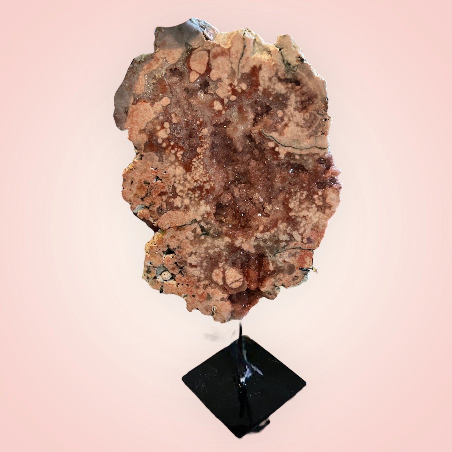 Pink Amethyst on Stand