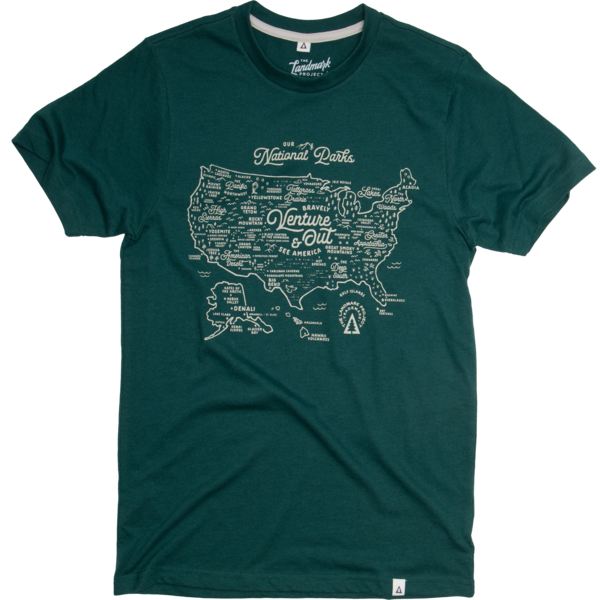 National Parks Map T-shirt