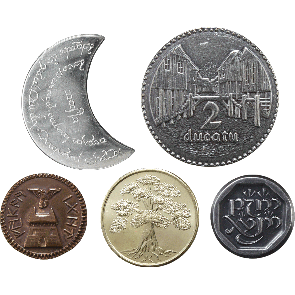 The Lord of the Rings Set #2 - Middle-earth Set of Five Coins