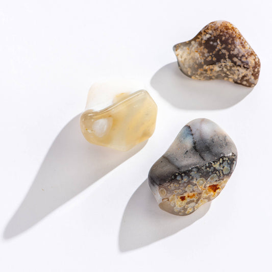 Tumbled White Opal Crystals - 1”- 2”