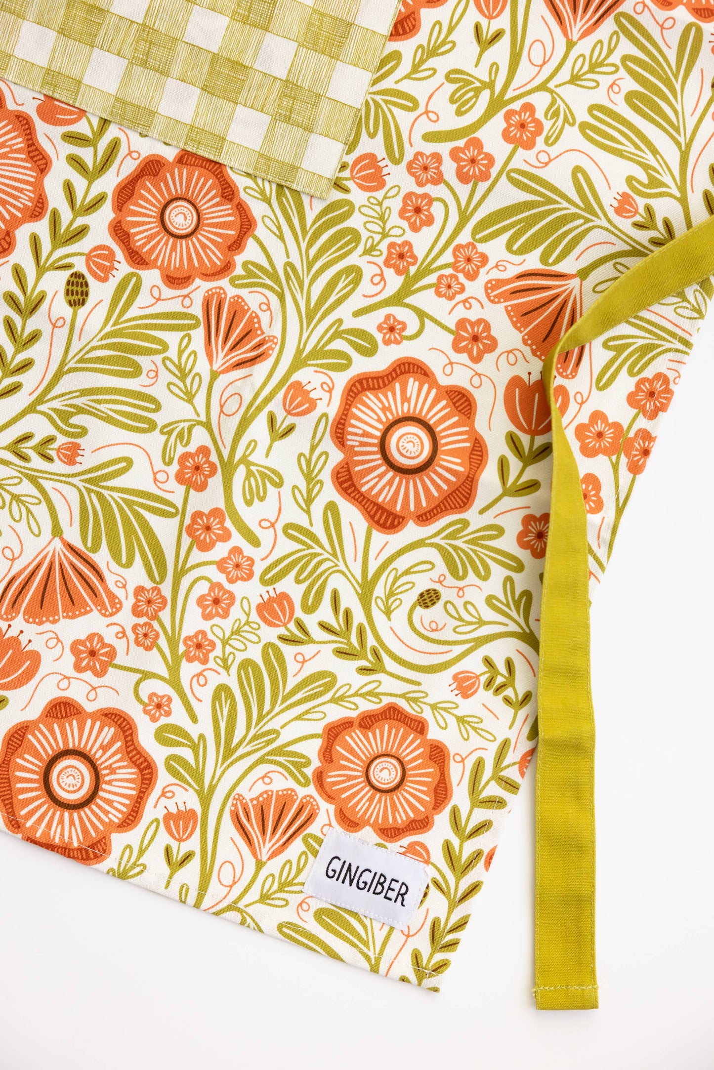 Poppy Apron - Bold Floral Kitchen Decor, Baking
