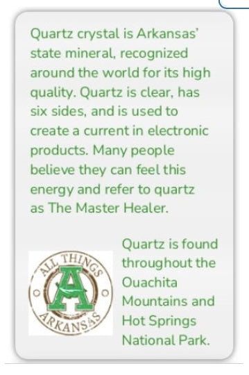 Quartz Information Card