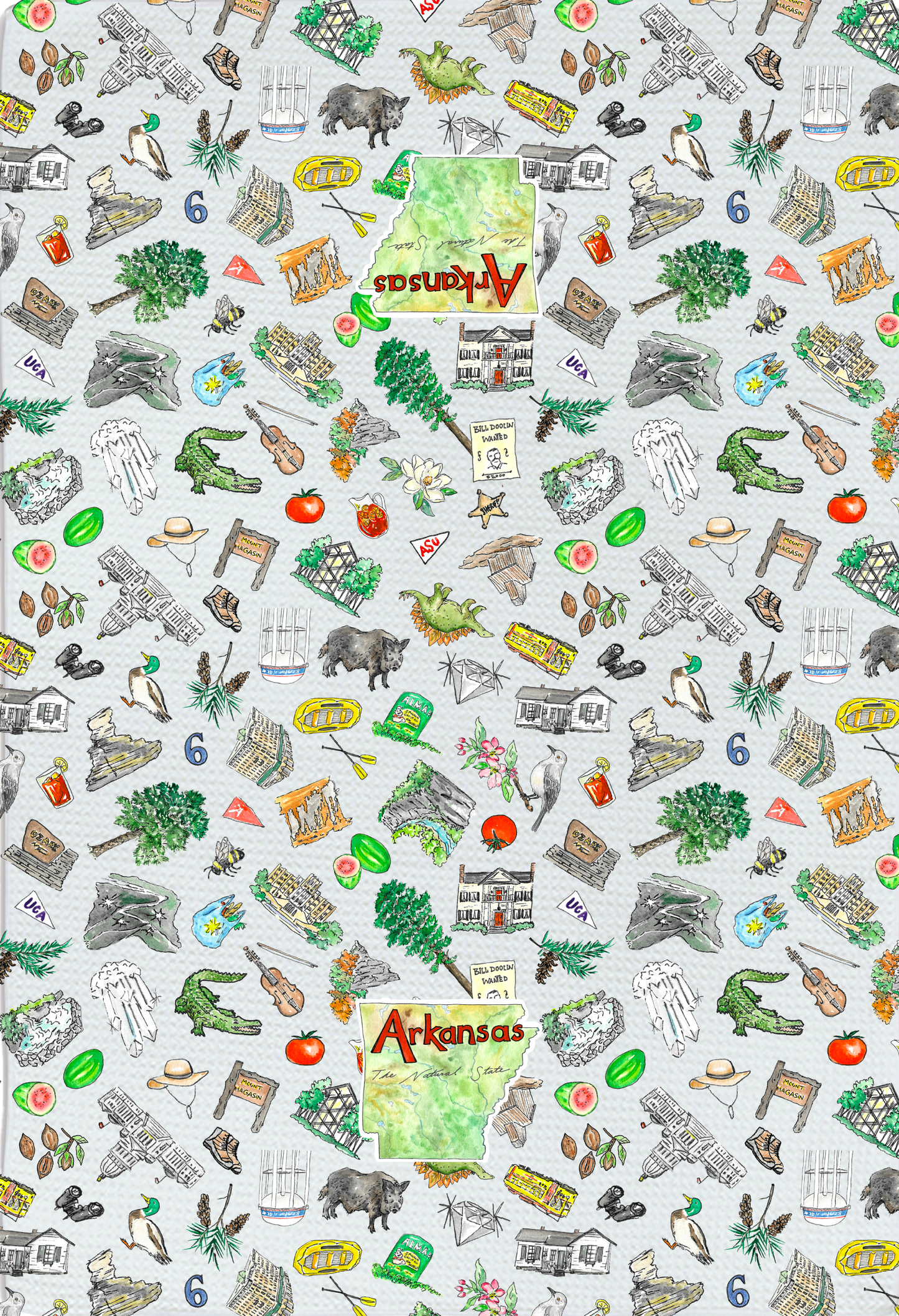 Arkansas tea towel