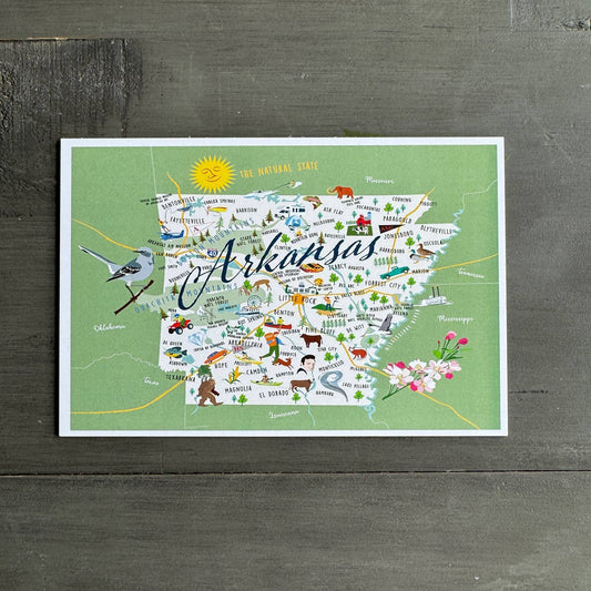 Arkansas 4" x 6" Postcard
