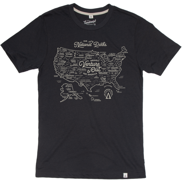 National Parks Map T-shirt